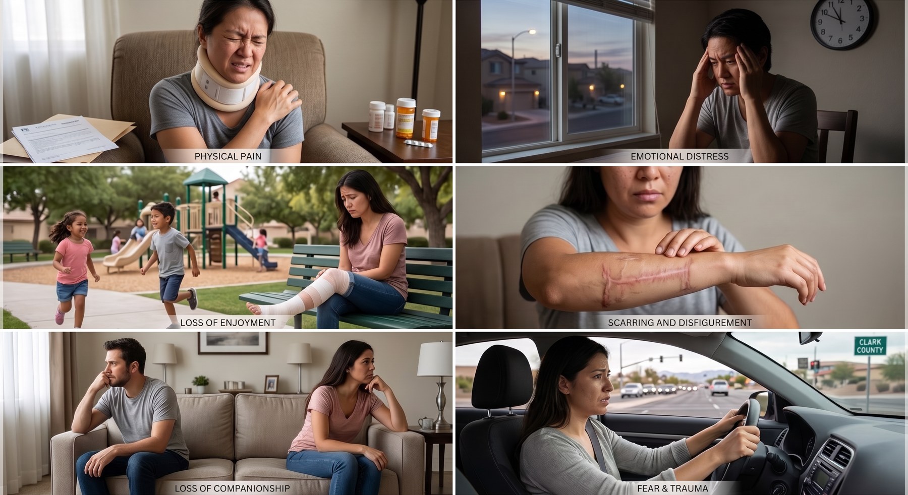 Suing for Pain and Suffering After a Car Crash in Clark County, Nevada